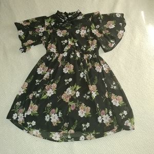 flower print dress